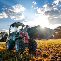 Youngbison Y1160 Mini-Traktor Diesel Hoflader Frontlader Weidemann Schnellwechsler Radlader Essenzieller Motor für die Landwirtschaft