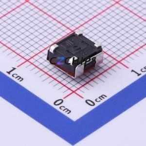 DTSJW-65R-V-T/R Tactile Switch SMD,6.2x6.3mm Switch Single Pole Single Throw Round Button Vertical Mount 6.2mm - Product Image 2