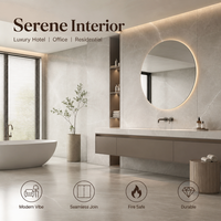 Panneau en cristal de carbone à trois couches, ignifuge de classe B1, résistant à l'humidité, pour revêtement mural d'armoires haut de gamme