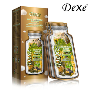 Pour Dexe crème de couleur de <span class=keywords><strong>cheveux</strong></span> <span class=keywords><strong>brun</strong></span> clair shampooing de teinture de <span class=keywords><strong>cheveux</strong></span> à base de plantes naturelle avec emballage en sachet de mousse à bulles OEM de marque privée - Product Image 4