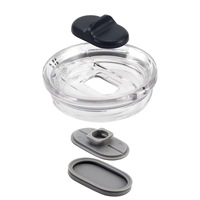 Prurex pour couvercle de rechange Stronghold de 20/10 oz avec bouchon à vis antidérapant en plastique Tritan sans BPA (1 paquet)
