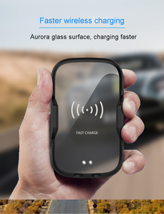 10W Qi inalámbrico para coche <span class=keywords><strong>cargador</strong></span> automático para <span class=keywords><strong>xiaomi</strong></span> 9 Max Samsung S8 infrarrojos de carga rápida de ventilación de aire de coche titular de montaje - Product Image 5
