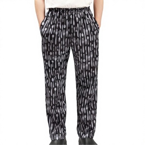 ชุดเชฟ Vesbhusha ขายดี ชุดยูนิเซ็กซ์ ผ้าทวิลโพลีเอสเตอร์/คอตตอน แขนครึ่งสีดำ สกรีนโลโก้ลายเส้นวาดมือ มีสินค้าในสต็อก สำหรับร้านอาหาร - Product Image 3