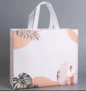 Sac tissé personnalisé gris sur mesure, écologique et réutilisable avec poignées en corde, idéal pour cadeaux, voyages et emballages extérieurs. - Product Image 5