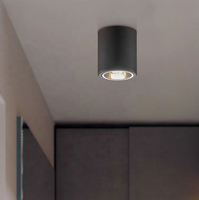 Plafonnier LED cylindrique encastré GU10 E27 étanche IP65 pour maison, bureau, hôtel