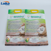 Logo personnalisé 1kg 2kg 5kg Sac d'emballage de riz Sac de riz de farine de blé de qualité alimentaire avec poignée