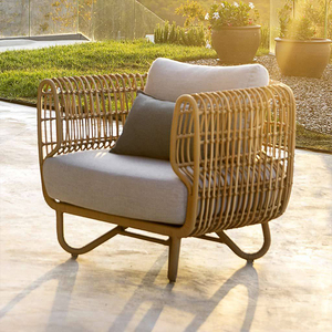 Fabricant de Mobilier de Jardin Style Nordique Haut de Gamme Sur Mesure Moderne Villa Ensemble Pastoral Cour Aluminium <span class=keywords><strong>Rotin</strong></span> PE Extérieur Canapé - Product Image 6