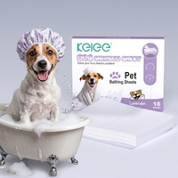 Feuilles de shampoing nettoyantes pour animaux KELEE, apaisantes pour la peau, pratiques, sûres pour les chiots, pour chiens