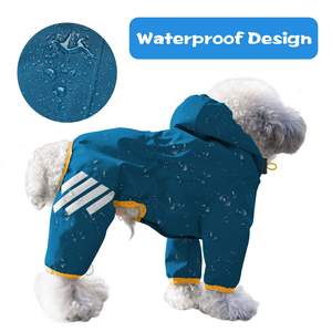 Customizável <span class=keywords><strong>Pet</strong></span> Dog Raincoat Impermeável Poliéster Raincoat Multi-color Outdoor Dog Raincoat - Product Image 4