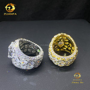 New Arrivals Pass Diamond Tester Fashion Iced Out Hip Hop Oval+Marquise Vvs1 <strong>Moissanite</strong> Diamond 925 Sterling Silver <strong>Man</strong> <strong>Ring</strong> - Product Image 6