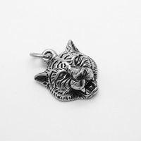Hip Hop Animal tigre léopard Punk Pvd acier inoxydable étanche pendentif mode bijoux colliers pour hommes homme en gros 2024