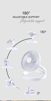2022 alimenté par batterie personnelle, utilisé dans les tentes avec crochet de suspension, ventilateur de plafond de table de bureau Rechargeable avec lumière led