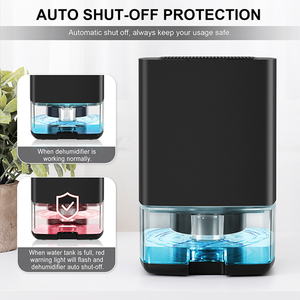 Déshumidificateurs domestiques portables <span class=keywords><strong>silencieux</strong></span> de petite taille pour salle de bain, capacité 1L, faible bruit, prix usine, OEM - Product Image 4