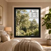 Fenêtre fixe extérieure en aluminium pour résidence, double vitrage trempé, pour travaux de rénovation de maison
