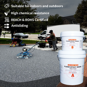 Pintura <span class=keywords><strong>para</strong></span> exteriores 2:1 de resina y agregado, con efecto de piedra lavada, <span class=keywords><strong>para</strong></span> pisos, escaleras decorativas y paredes estampadas. - Product Image 2