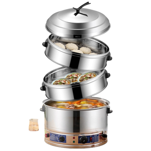Cuiseur vapeur à plusieurs niveaux en acier inoxydable durable pour l'efficacité des cuisines commerciales - Product Image 1