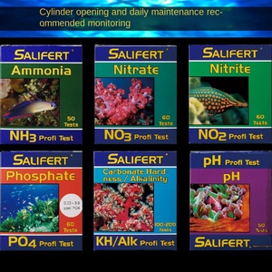 Reactivo de prueba Sarli holandés para agua de mar: KH, Amoníaco, <span class=keywords><strong>NO3</strong></span>, Magnesio, NO2, Calcio, PO4, Cobre, PH, Yodo, Estroncio. Ecológico para acuarios, 220v. - Product Image 2