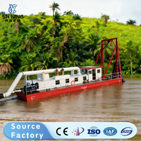 Draga de Succión Robusta para Minería de Arena en África, 18 m de Profundidad, Caudal de Agua de 1650 m³/h