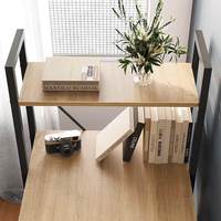 Bureau d'ordinateur convertible en métal simple avec étagère multifonction pour chambre ou bureau