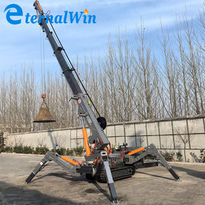 Gleis fahren Elektrischer <span class=keywords><strong>Mini</strong></span>-Spinnen kran Faltbarer Geländes pinnen kran mit drehbarem Korb - Product Image 5