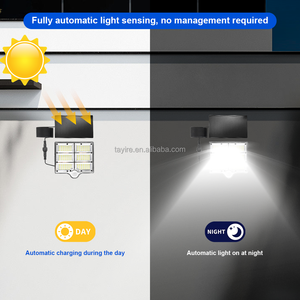 334แอลอีดี/166แอลอีดีติดผนังพลังงานแสงอาทิตย์สว่างสูงกลางแจ้ง PIR <span class=keywords><strong>Motion</strong></span> Sensor แสง3โหมดแบบบูรณาการแยกหัวปรับได้ - Product Image 4