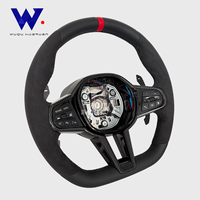 Volant en fibre de carbone et suède pour Toyota Supra GR A90 MK5 MK4 2019-2026 BMW G20 G30 G38 F10 F20 F30, remplacement direct