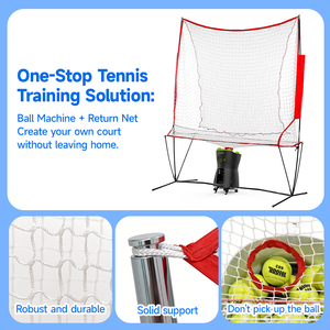 Macchina Lanciapalle da <span class=keywords><strong>Tennis</strong></span> Portatile PUSUN PT MINI <span class=keywords><strong>PRO</strong></span>, Attrezzatura per Allenamento Padel con Rete di Raccolta Palline per Casa e Scuola - Product Image 6