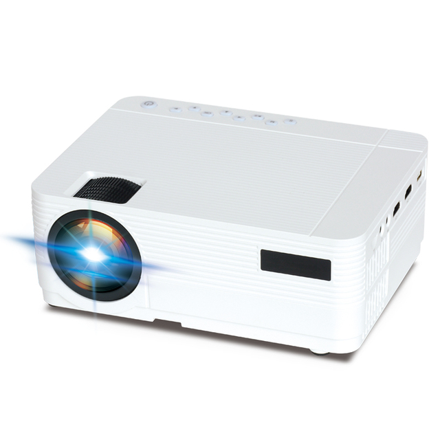 720P 1080P 4K Supported Mini Portable LCD Projector with Built-in Speakers 200 Lumens Home Theater & Cinema Beamer