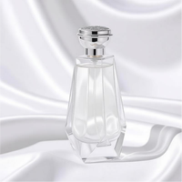 Botol Parfum Kaca Mini Persegi Custom 100ml dengan Tutup Semprot Pompa, Botol Parfum Kaca Persegi Mewah Bersegel