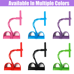 Hot Sale TPE 4-6 Tube Stretch <b>Band</b> Fitness Equipment Home <b>Exercise</b> Resistance <b>Bands</b> Foot Pedal Ankle Resistance Sit Pull Rope - Product Image 6