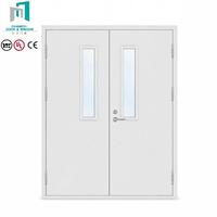 Porte coupe-feu en acier moderne et simple avec revêtement de surface lisse pour les travaux de séparation coupe-feu des cages d'escalier des bâtiments résidentiels