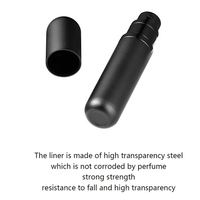 Mini flacon pulvérisateur de parfum en verre vide rechargeable avec bouchon à vis 5ml, idéal pour les voyages - Modèle Guangdong F808