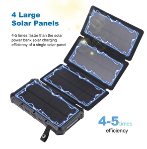 20000 25000 26800 30000 Mah 4 Panels Outdoor Camping Power Bank & Power Station with LED Light Double <b>USB</b> <b>USB</b> Waterproof - Product Image 4