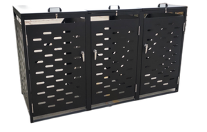 Villa Can Poubelle Extérieure Stockage <span class=keywords><strong>Abri</strong></span> À <span class=keywords><strong>Outils</strong></span> <span class=keywords><strong>De</strong></span> <span class=keywords><strong>Jardin</strong></span> avec Bacs À Roulettes Acier <span class=keywords><strong>Bois</strong></span> Plastique Cadre Métallique <span class=keywords><strong>pour</strong></span> <span class=keywords><strong>Abri</strong></span> - Product Image 5