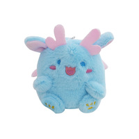Porte-clés en peluche dragon mignon de dessin animé animaux en peluche pendentif poupée monstres porte-clés en peluche pour machine à griffes enfants vente en gros