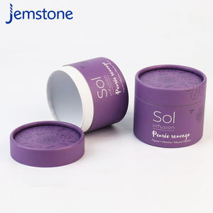 Caja de tubo de Papel kraft con logotipo personalizado ecológico, tubo de embalaje de papel reciclado - Product Image 4