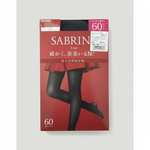 Gunze 60D collant nero abbigliamento per le gambe comodo ed elegante - Product Image 1