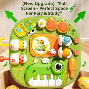 Tavolo Educativo per la Prima Infanzia, Giocattolo Regalo, Tavolo Multifunzionale a Tema Dinosauro per Neonati e Bambini - Product Image 2