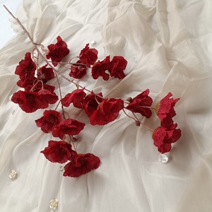 Decorazioni per soffitto PT-1032 Long Branch con fiori <span class=keywords><strong>viola</strong></span> e oro per matrimoni e feste - Product Image 5