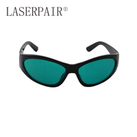 Lunettes de sécurité laser rouge et rubis, protection en polycarbonate, certifiées CE EN207, monture intégrale TR90 pour lasers 635-694 nm