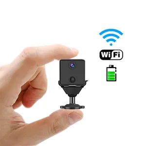 كاميرا فيديو صغيرة لاسلكية للرؤية الليلية للمنزل ذكية CB71 2mps كاميرا فيديو صغيرة تعمل بالأشعة تحت الحمراء كاميرا صغيرة ببطارية wifi