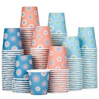 Gobelets à café jetables en papier, gobelets à motifs de marguerites pour boissons chaudes ou froides, jus, thé, maison, bureau, fête, voyage, usage quotidien