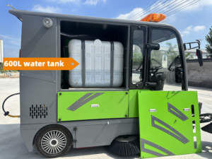 RENQI完全に密閉された電気自走式道路清掃車3000W電力大容量ゴミ箱霧スプレー真空パイプ - Product Image 6