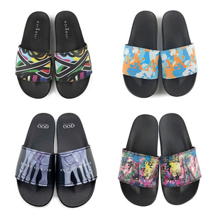 Greatshoe plana impresión sandalias de las señoras de las mujeres deslizante zapatillas de moda de china sandalias - Product Image 3