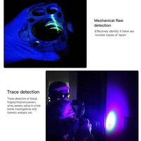 Lampe torche UV rechargeable Tank007 UV122 pour la chasse au trésor en extérieur, lampe forensique à double LED, lampe torche UV 365nm