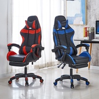 Chaise de jeu ergonomique haut de gamme personnalisée, chaise d'ordinateur inclinable robuste avec repose-pieds