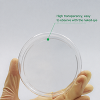 Disposable Sterile Bacterial Petri Dish 35/60/70/90/100/150mm PS Plastic DNase RNase Free for Microbiology Lab Cell Culture Dish