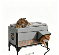 Maisonnette d'hiver pour animaux de compagnie, best-seller, chaude, résistante au vent, à la pluie, aux griffures, avec chauffage électrique et tissu anti-morsure