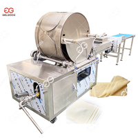 Machine à crêpes professionnelle à gaz 40 cm, pour la fabrication de feuilles de rouleaux de printemps carrées de 10x10 pouces, équipement double pour la production de feuilles de rouleaux de printemps