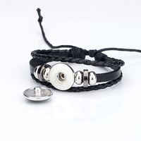 Bracelet en cuir avec perles cabochon en verre à bouton-pression, drapeaux nationaux de 233 pays et régions, bijoux pour la fête de l'indépendance